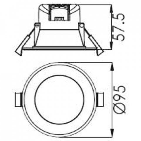Встраиваемый светильник Deko-Light Acrux 68 565362