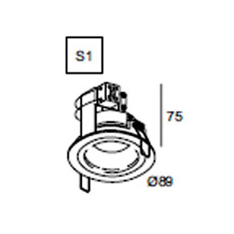 Встраиваемый светильник Delta Light Deep Circle 202 11 11 A
