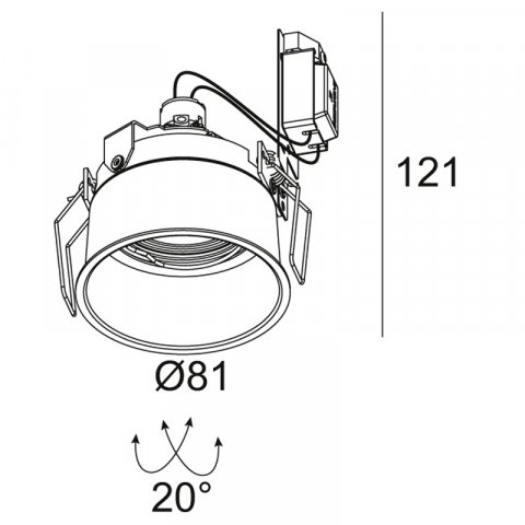 Встраиваемый светильник Delta Light Diro 202 14 51 C
