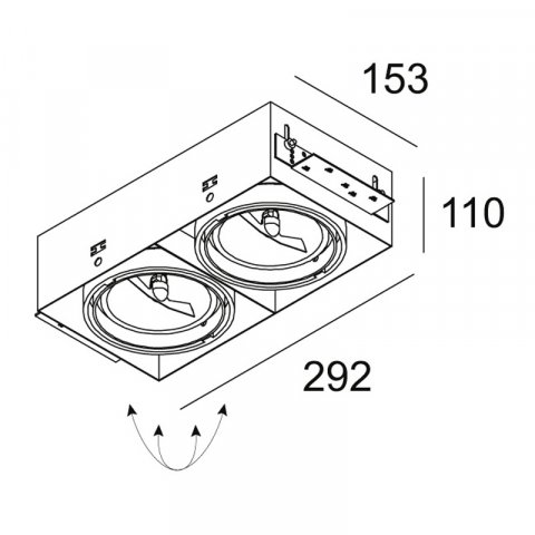 Встраиваемый светильник Delta Light Grid 202 61 00 02 A