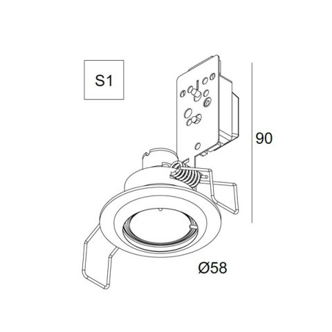 Встраиваемый светильник Delta Light MB 35 202 01 07 A