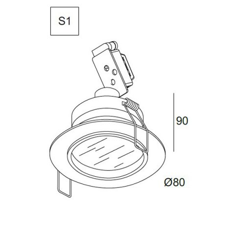 Встраиваемый светильник Delta Light MB 50 202 01 03 A