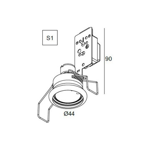 Встраиваемый светильник Delta Light MZ 35 202 01 06 A
