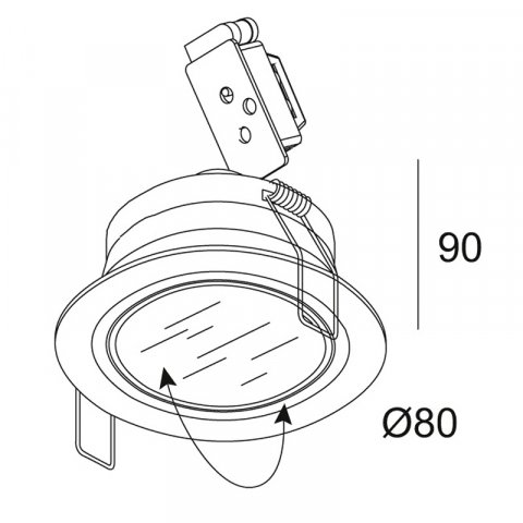 Встраиваемый светильник Delta Light RB 50 202 01 05 A