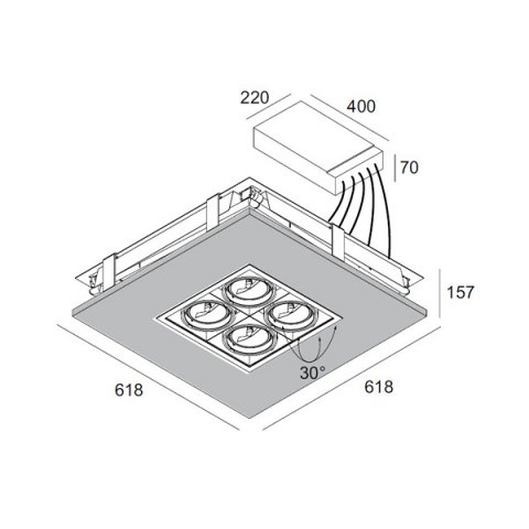 Встраиваемый светильник Delta Light Undercover 274 60 411 A