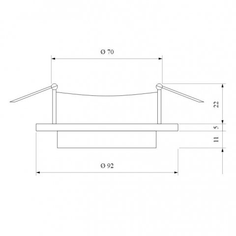 Встраиваемый светильник Elektrostandard 116 MR16 белый a055670