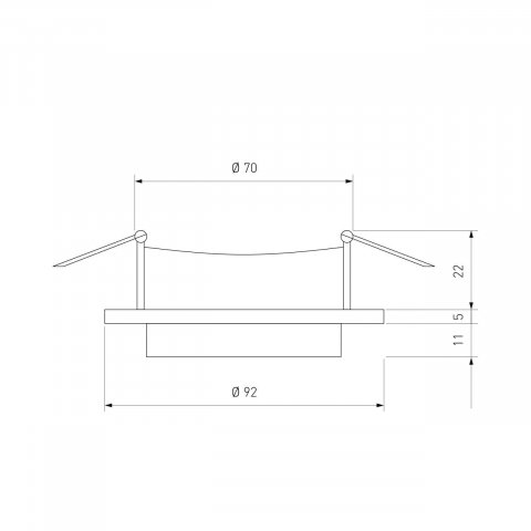 Встраиваемый светильник Elektrostandard 116 MR16 золото/белый a053346