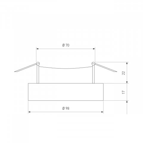 Встраиваемый светильник Elektrostandard 118 MR16 белый/черный a053348