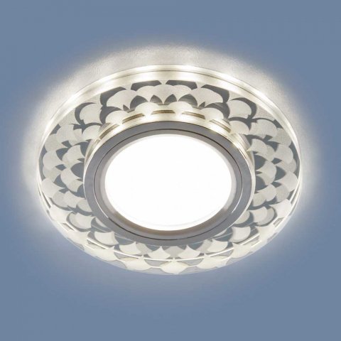 Встраиваемый светильник Elektrostandard 2247 MR16 SL/WH зеркальный/белый a047760