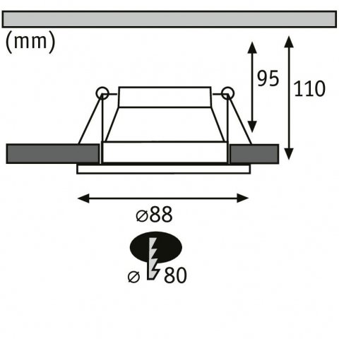 Встраиваемый светильник Paulmann EBL Cole 93397
