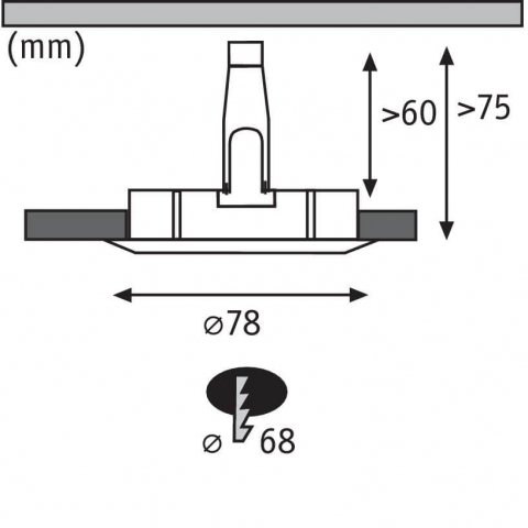 Встраиваемый светильник Paulmann Nova (3 шт.) 93478