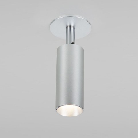Встраиваемый светодиодный спот Elektrostandard Diffe 25039/Led серебряный a058219