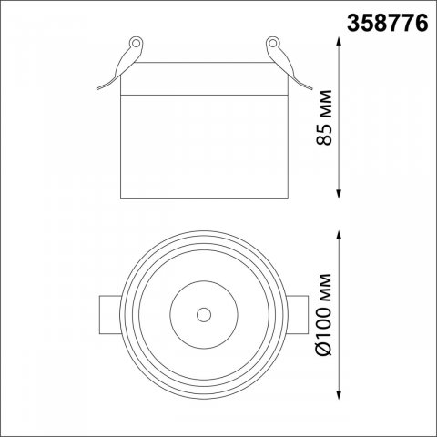 Встраиваемый светодиодный спот Novotech Spot Groda 358776