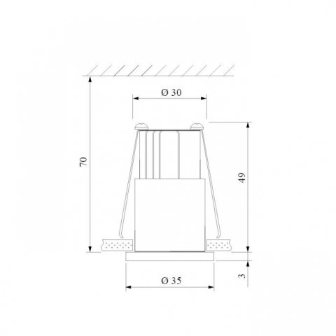 Встраиваемый светодиодный светильник Elektrostandard 15269/LED черный/сатин никель a056019