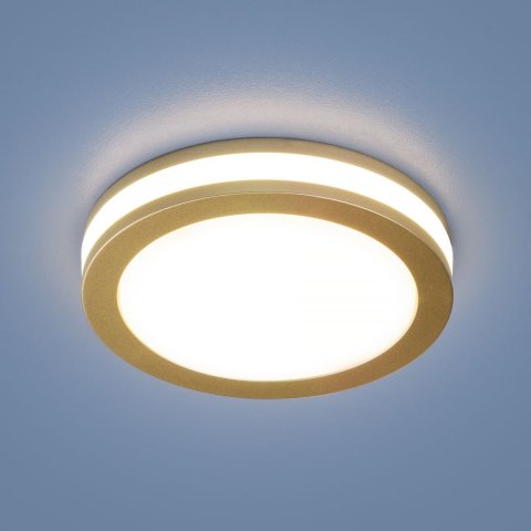 Встраиваемый светодиодный светильник Elektrostandard DSKR80 5W 4200K SGD золото матовый a049509