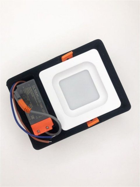 Встраиваемый светодиодный светильник Elvan VLS-5048SQ-8W-WW-Wh