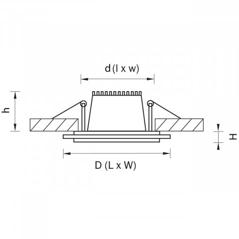 Встраиваемый светодиодный светильник Lightstar Acri 212030
