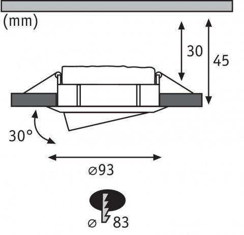 Встраиваемый светодиодный светильник Paulmann Nova Plus 93682