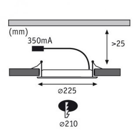 Встраиваемый светодиодный светильник Paulmann Premium 92719