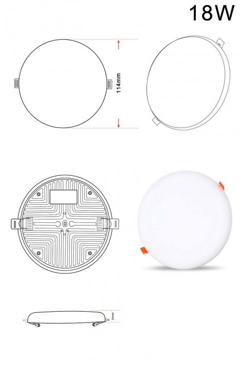 Встраиваемый светодиодный светильник Zortes CLOUD ZRS.57793.18