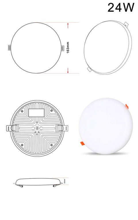 Встраиваемый светодиодный светильник Zortes CLOUD ZRS.57793.24