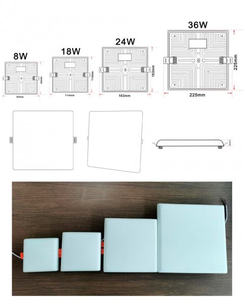 Встраиваемый светодиодный светильник Zortes CLOUD ZRS.57794.18