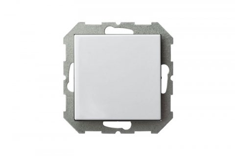 Выключатель одноклавишный Liregus Epsilon белый 28-002