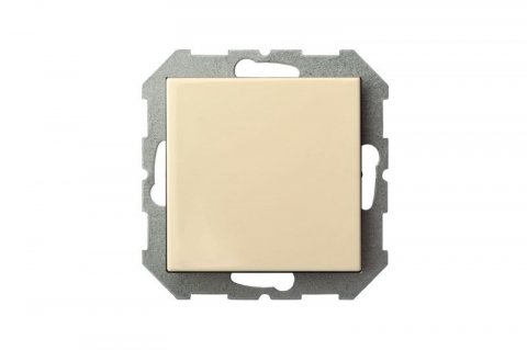 Выключатель одноклавишный Liregus Epsilon с подсветкой бежевый 28-055