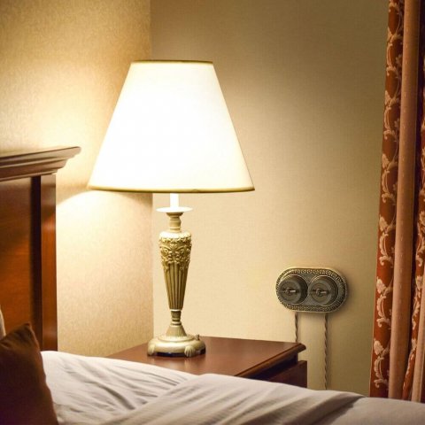 Выключатель Werkel двухклавишный на 4 положения Ретро W5720012 4690389166631