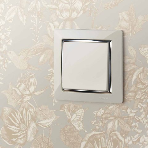 Выключатель Werkel одноклавишный проходной слоновая кость W1112003 4690389155567