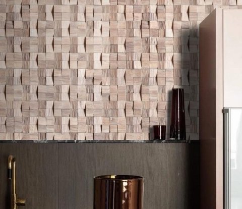 Деревянные стеновые панели Crownwood WP3D1031 Домчик Белый