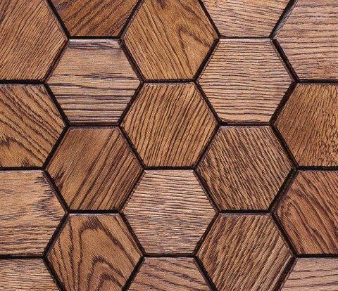 Деревянные стеновые панели Crownwood WP3D15050 Соты фаска