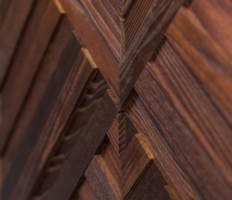 Деревянная мозаика для стен Crownwood Колос WP3D17Т20