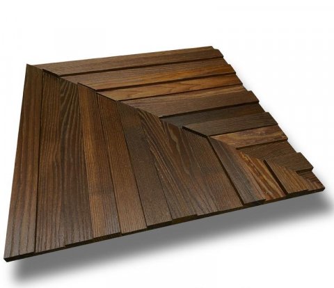 Деревянная мозаика для стен Crownwood Колос WP3D17Т20