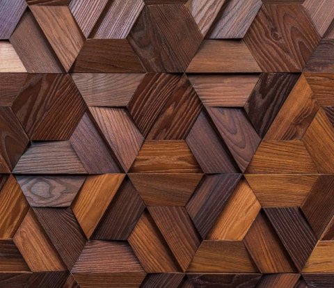 Деревянная мозаика для стен Crownwood Магна термо WP3D18Т21