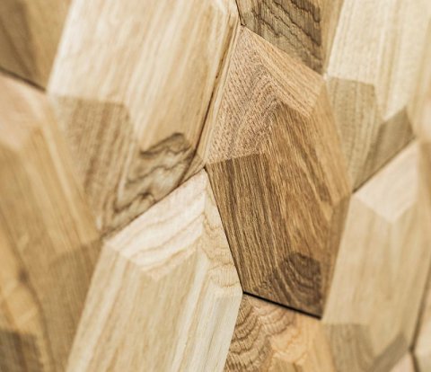 Деревянная мозаика для стен Crownwood Рубин WP3D20020