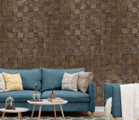 Деревянные стеновые панели Crownwood WP3D2041 Капа Венге