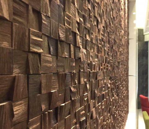 Деревянные стеновые панели Crownwood WP3D2041 Капа Венге