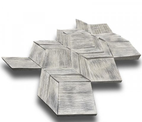Деревянная мозаика для стен Crownwood Вира WP3D210311