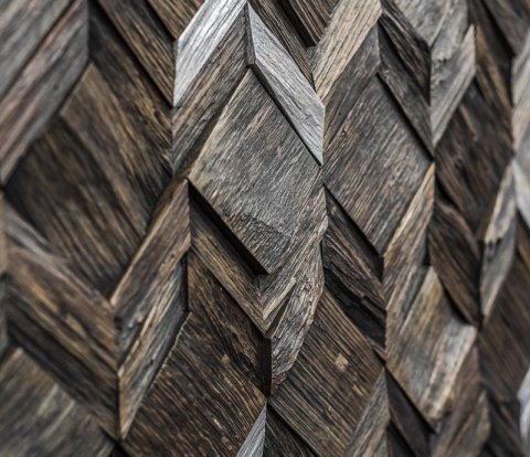 Деревянная мозаика для стен Crownwood Вира Эбен WP3D21R061