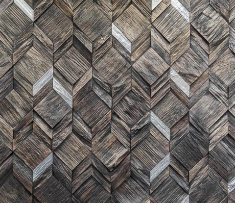 Деревянная мозаика для стен Crownwood Вира Эбен WP3D21R061