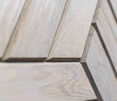 Деревянная мозаика для стен Crownwood Куба серый WP3D22010