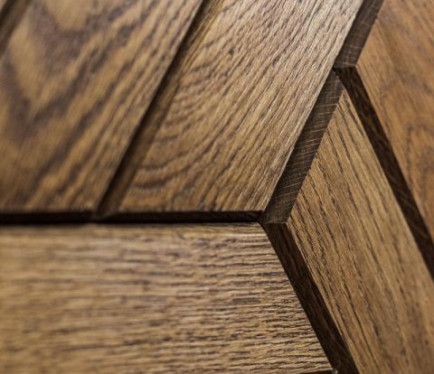 Деревянная мозаика для стен Crownwood Куба Венге WP3D22040