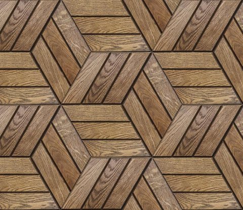 Деревянная мозаика для стен Crownwood Куба Венге WP3D22040