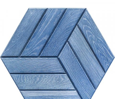 Деревянная мозаика для стен Crownwood Куба Старинный WP3D22070