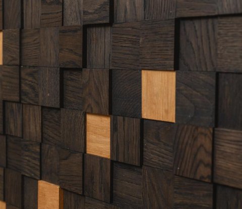 Деревянные стеновые панели Crownwood WP3D2R060 Студия Эбен