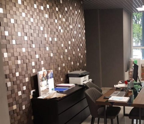 Деревянные стеновые панели Crownwood WP3D2R060 Студия Эбен