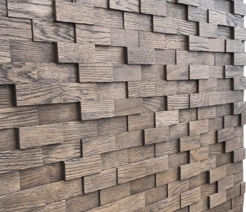 Деревянные стеновые панели Crownwood WP3D4040 Рубка