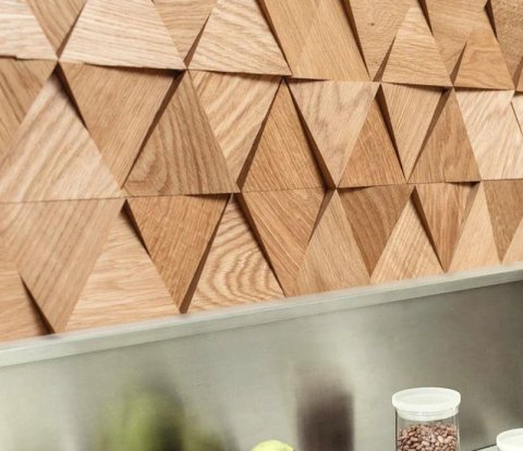 Деревянные стеновые панели Crownwood WP3DT021 Трой спил