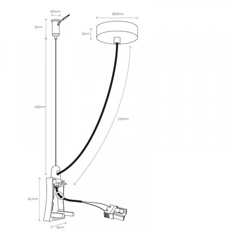 Заглушка с блоком питания Mantra Hanok 7557